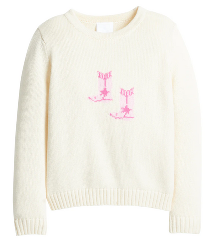 Cowboy Boots Intarsia Sweater