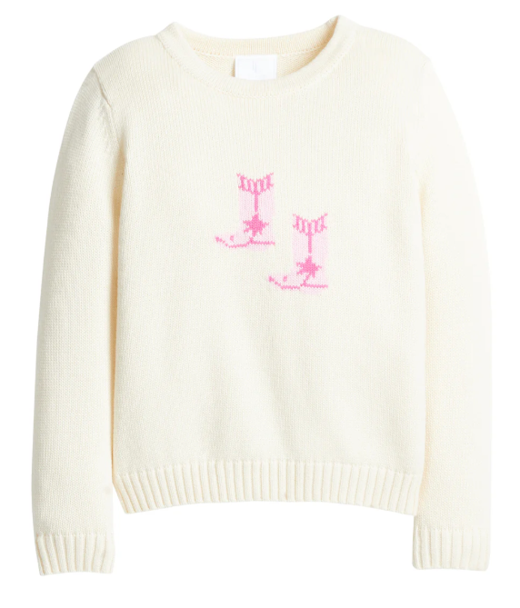 Cowboy Boots Intarsia Sweater