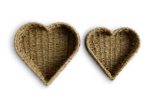 Woven Heart Basket Set