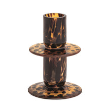 Lg Tortoise Glass Candlestick