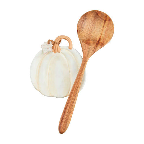 White Pumpkin Spoon Rest