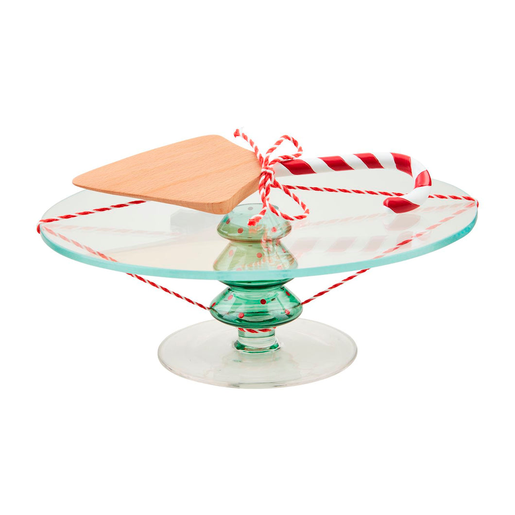 Glass Tree Pedestal Set