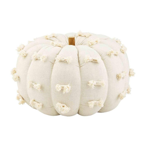 Large Dot Fabric Pumpkin Sitter