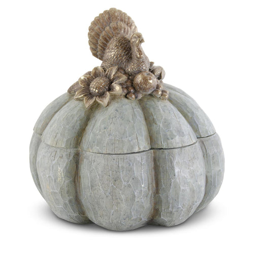 Carved Pumpkin Container