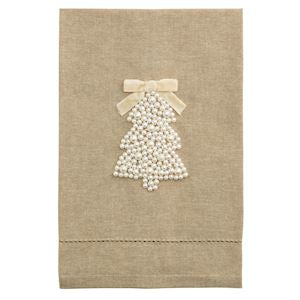 White Christmas Pearl Towel