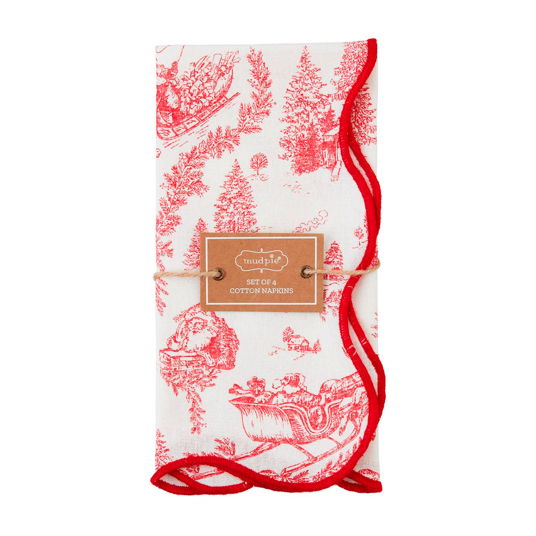 Toile Dinner Napkin