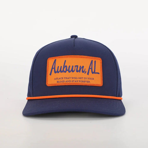 Auburn Rope Hat with Patch