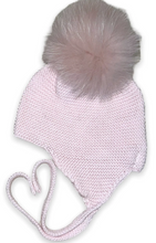 Fur Pom Tie Hat