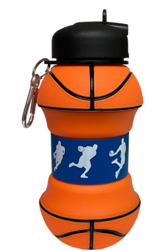 Basketball Collapsible Water Bottle