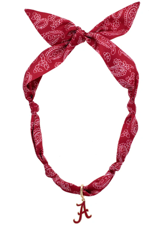 Alabama Logo Bandana Scarf Necklace