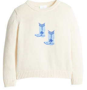 Cowboy Boots Intarsia Sweater