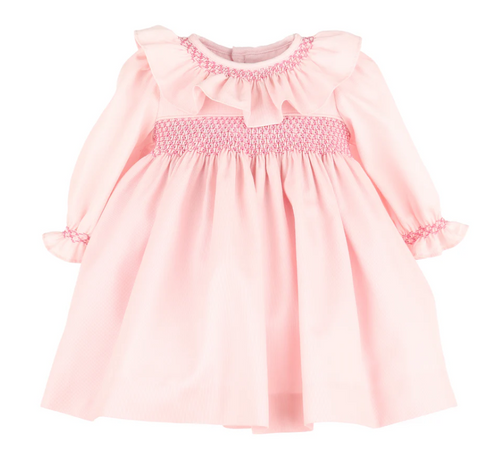 Pink Cozy Club Smock Dress