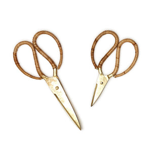 Cane-Wrapped Gold Scissors