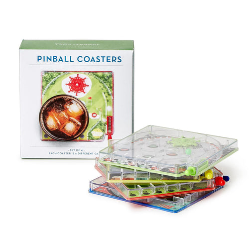 Set of 4 Pinball Coasters in Gift Box