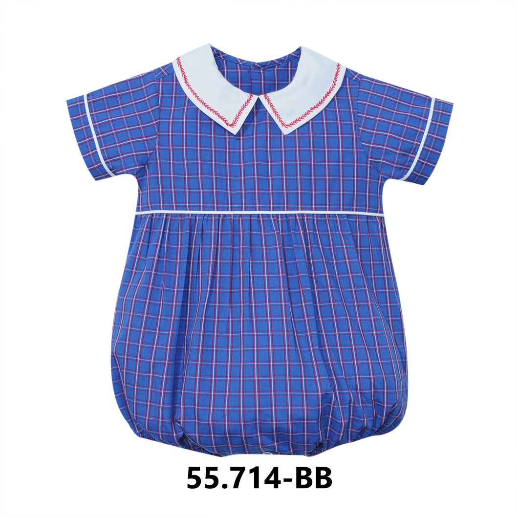 Blue Plaid Tate Bubble