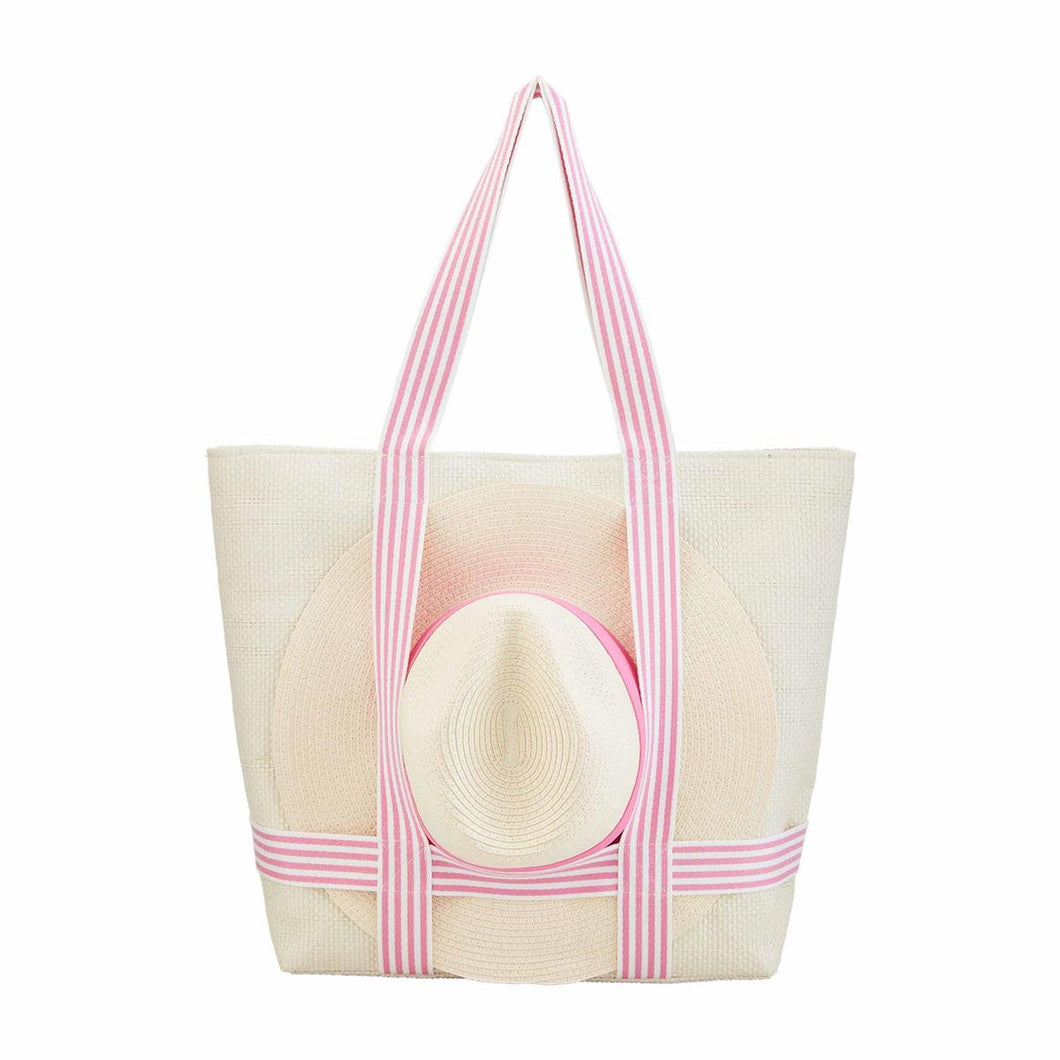 Pink Hat & Tote Gift Set