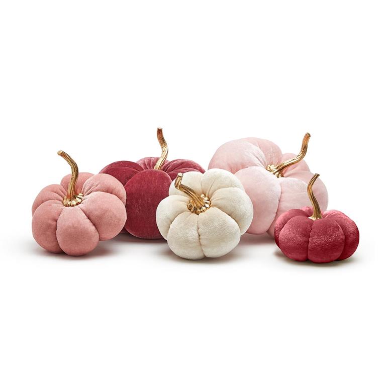 Pink Hues Plush Pumpkins