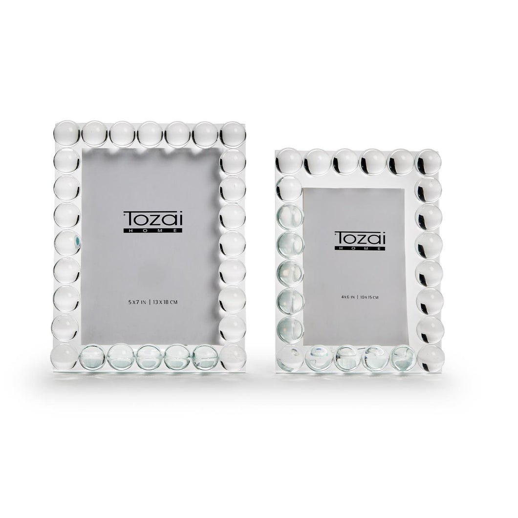 Bubbles Crystal Glass Photo Frame