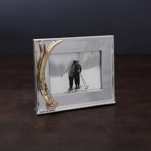 Antler 5x7 Horizontal Frame Gold Antler