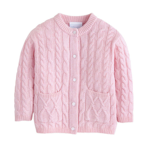 Classic Cashmere Blend Cardigan - Light Pink