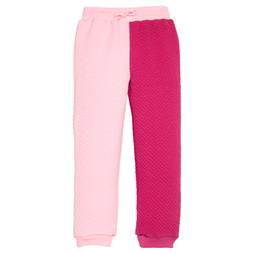 Color Block Jogger Pink & Cranberry