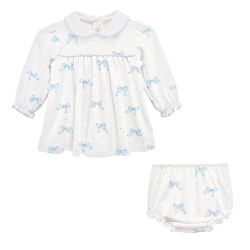 Pretty Bows Dress with Collar