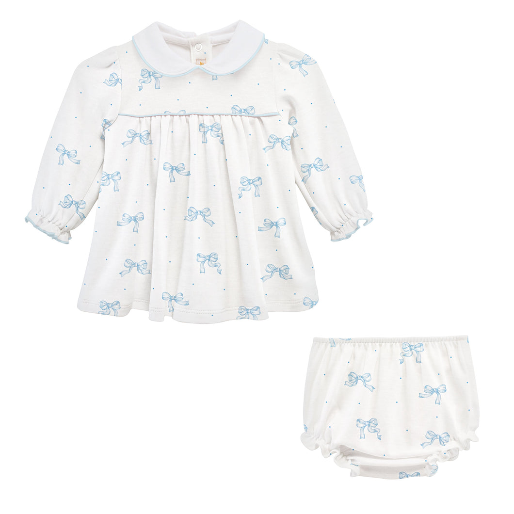 Pretty Bows Dress with Collar