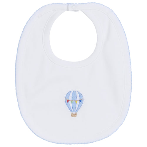 Embroidered Hot Air Balloon Bib