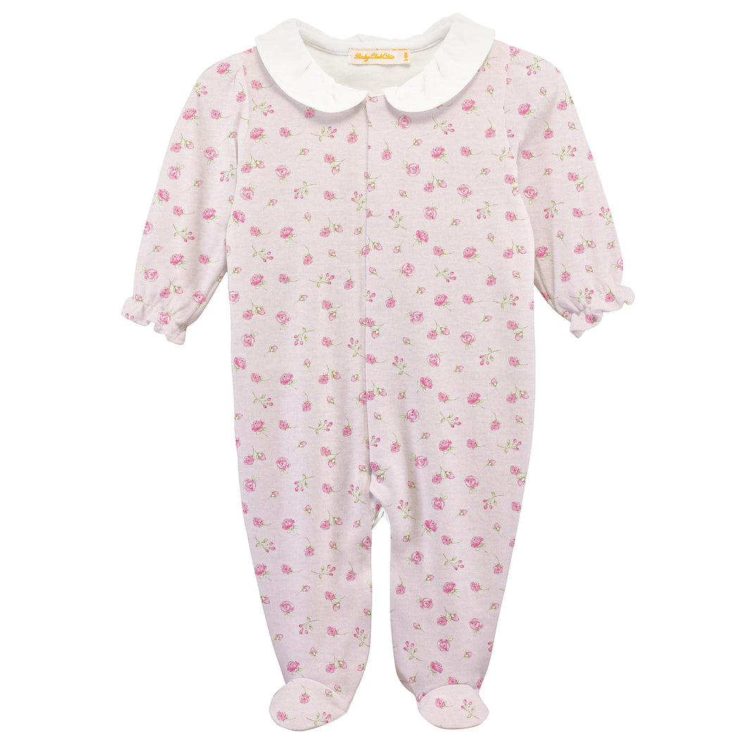 Rosebuds Printed Footie