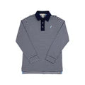 Long Sleeve Prim and Proper Nantucket Navy Stripe and Beale Street Blue