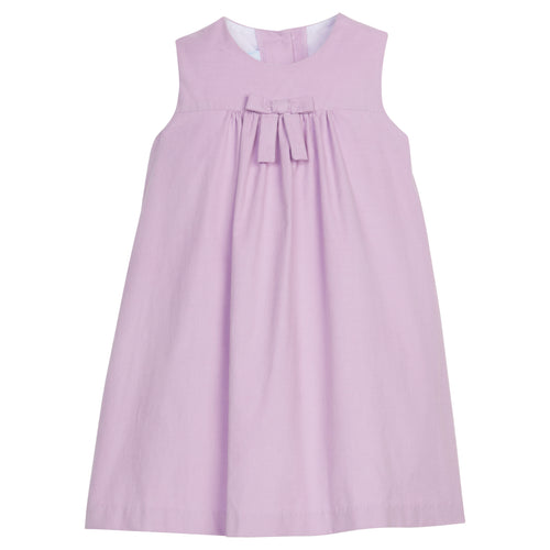 Pleated Bow Jumper - Lavender Corduroy