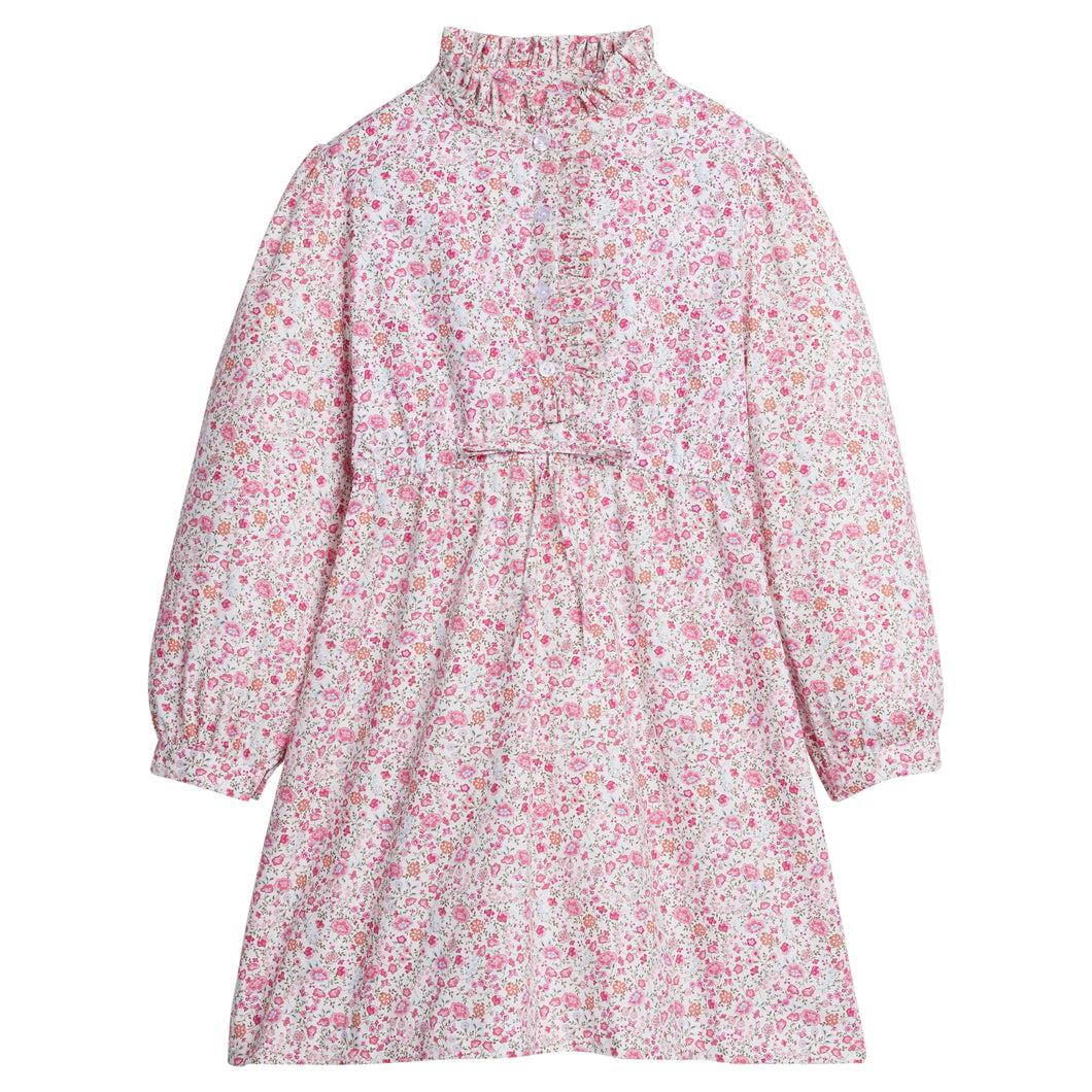 Ruffled Shirt Dress - Pemberley Floral