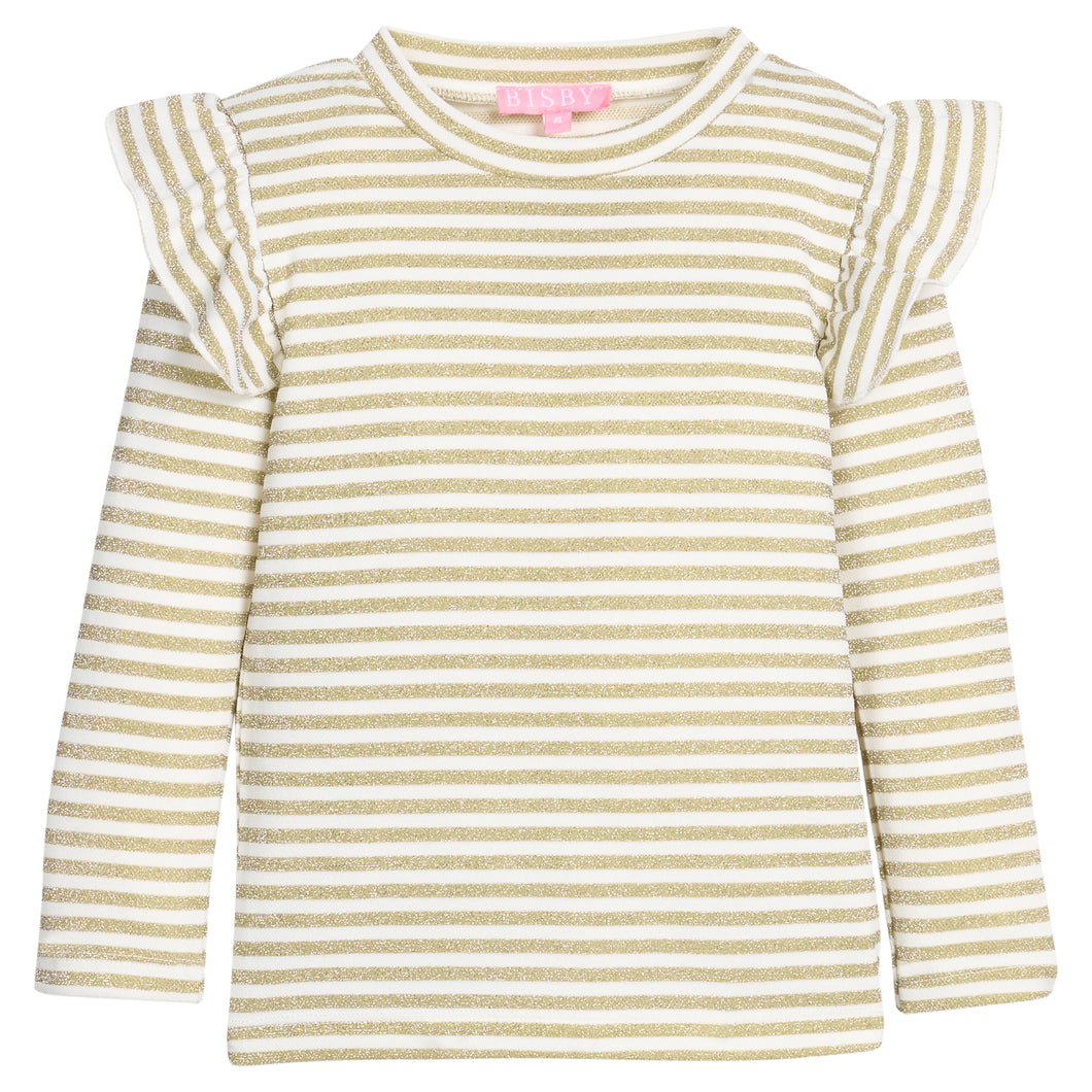 Sadie Top Gold Stripe