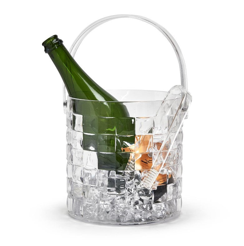 Cubed Ice Bucket with Tongs