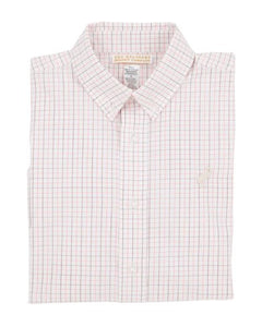 Dean's List Chocolate and Coral Dress Shirt
