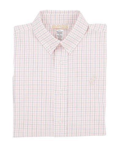 Dean's List Chocolate and Coral Dress Shirt