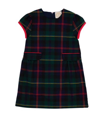 Horse Trail Tartan Betts Bow Dress