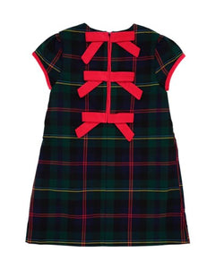 Horse Trail Tartan Betts Bow Dress