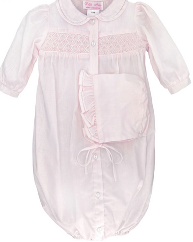 Smocked Sack and Hat