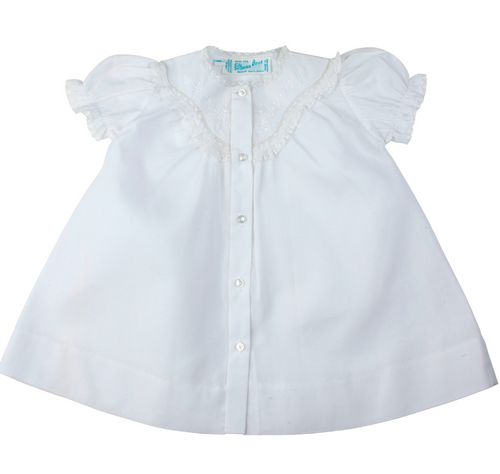 Girls Embroidered Lacy Yoke Daygown