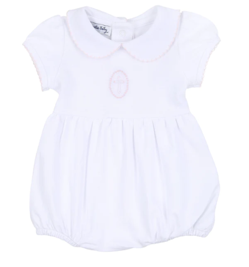 Blessed Embroidered Collared Girl Bubble