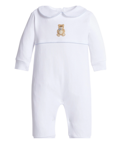 Crochet Playsuit - Blue Bear