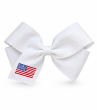 American Flag Hair Bow