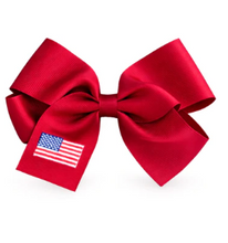 American Flag Hair Bow
