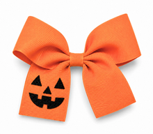 Jack-O-Lantern Hair Bow