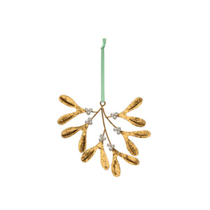 Metal Mistletoe Ornament