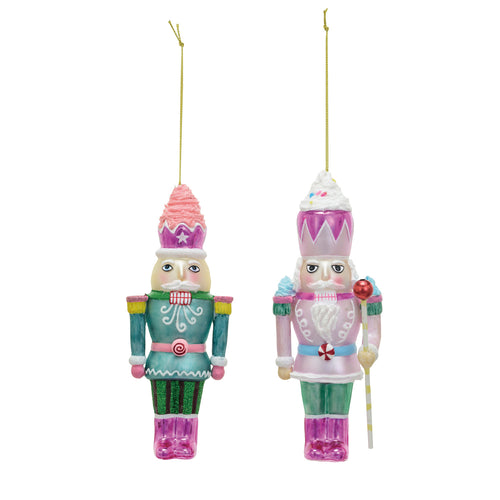 Glass Nutcracker Ornament