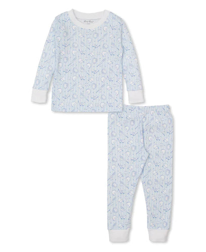 Baseball Pjs Lt Blue