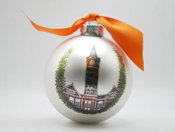 Auburn Landmark Glass Ball Ornament