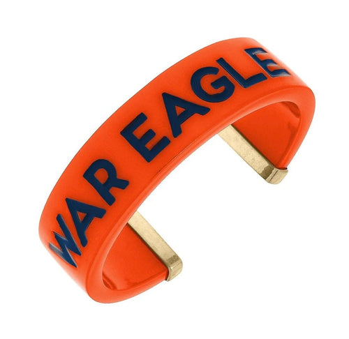 Auburn Tigers Resin Cuff Bracelet in Orange